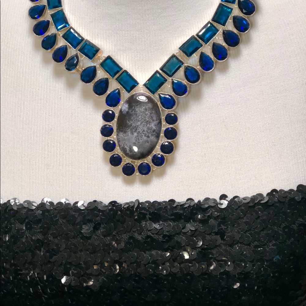 SOLD! Dendtrite opal necklace - Picture 2 of 8